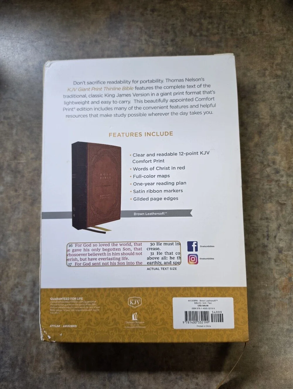 KJV Giant Print Thinline Bible